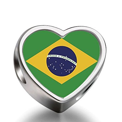 2014 World Cup Brazil Team Logo Charm