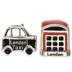 London Taxi & Phone Box Charm Beads
